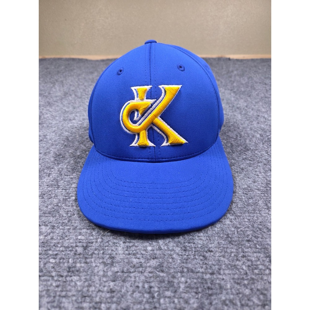 Richardson PTS20 Baseball Hat Mens LG-XL Blue Yellow K Logo Performance Cap